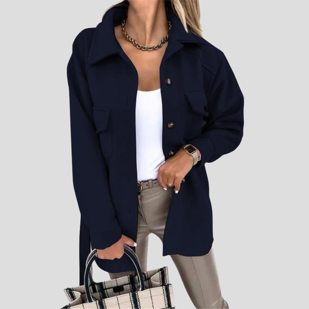 Women's Oversized Jacket - Relaxed Layer with Versatile Fit