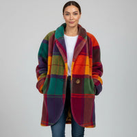 Women's Oversized Plaid Coat