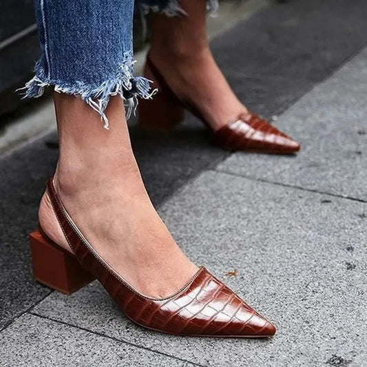 Women's Pointed-Toe Slingback Heels