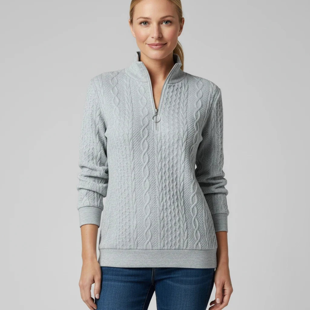 Women's Quarter Zip Sweater