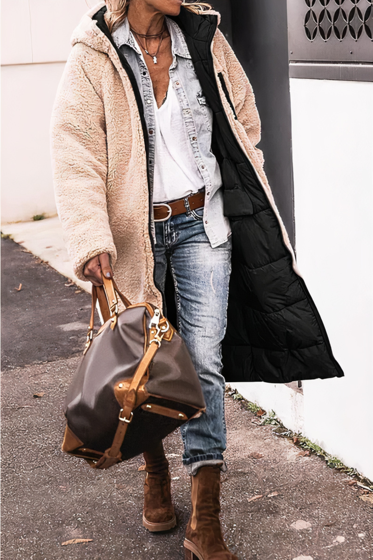 Women's Reversible Windproof Parka