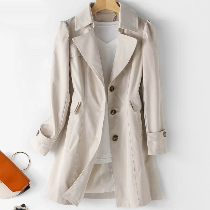 Women's Single-Breasted Trench Coat