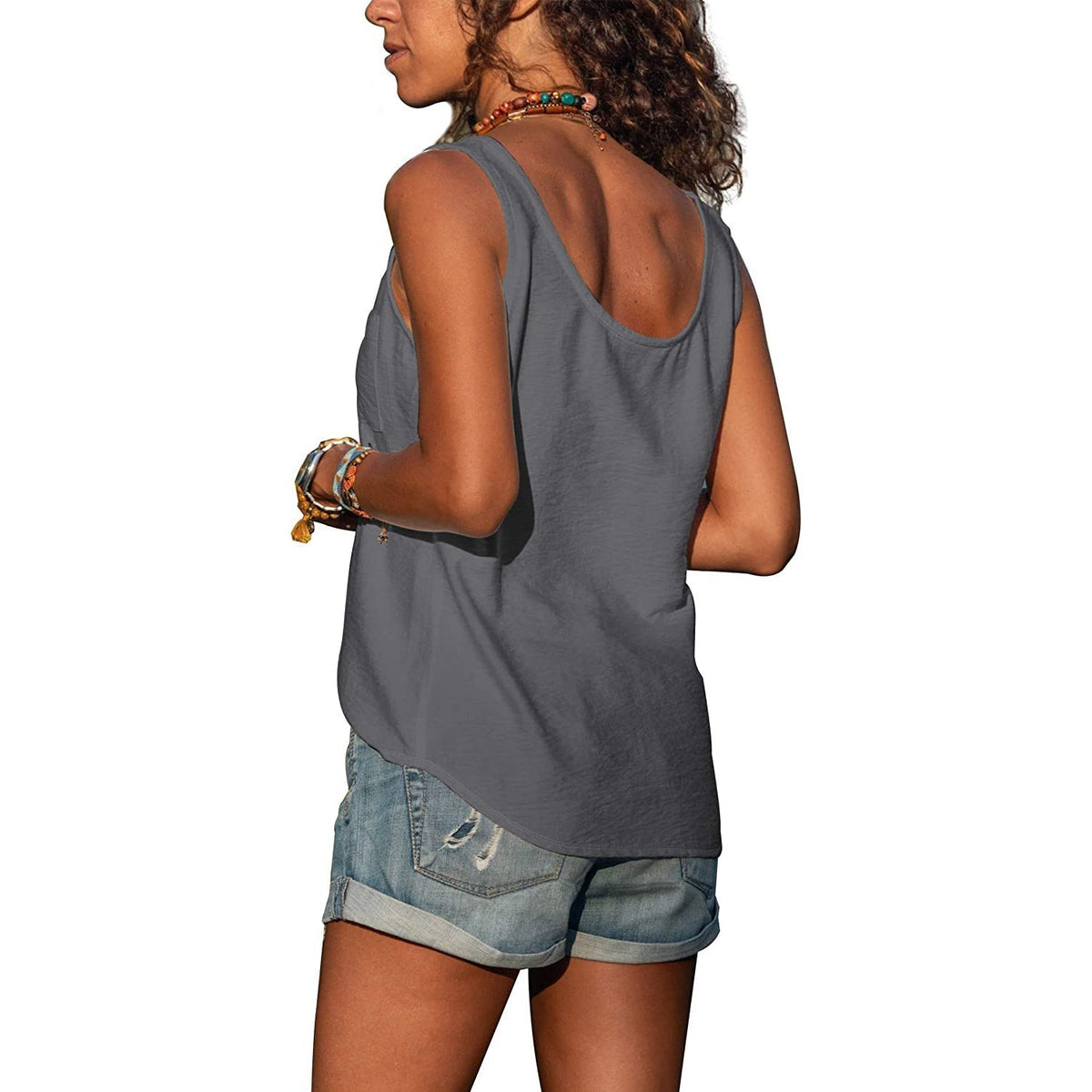 Women's Slim Fit Breathable Ibiza Style Tank Top