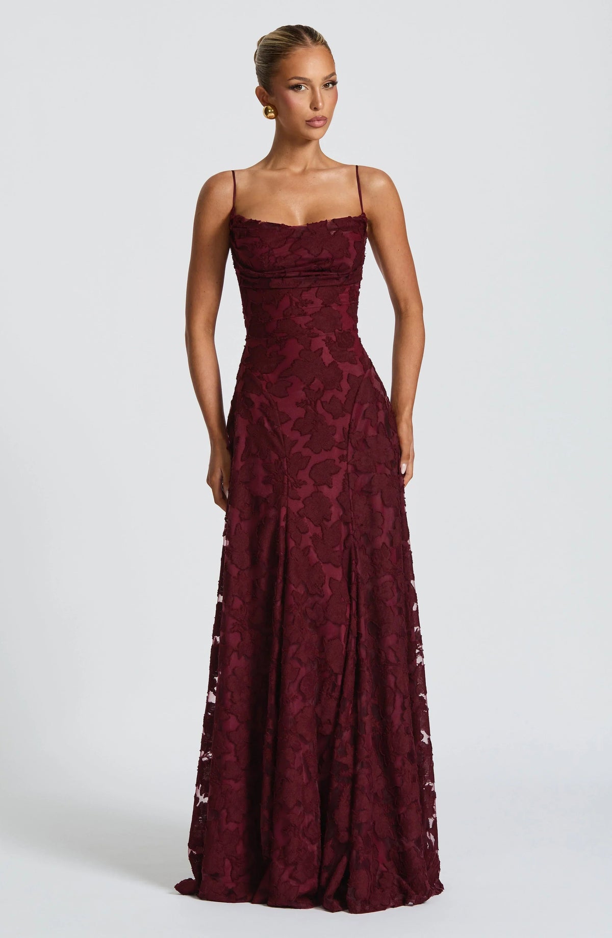 Women's Spaghetti Strap A-Line Maxi Dress