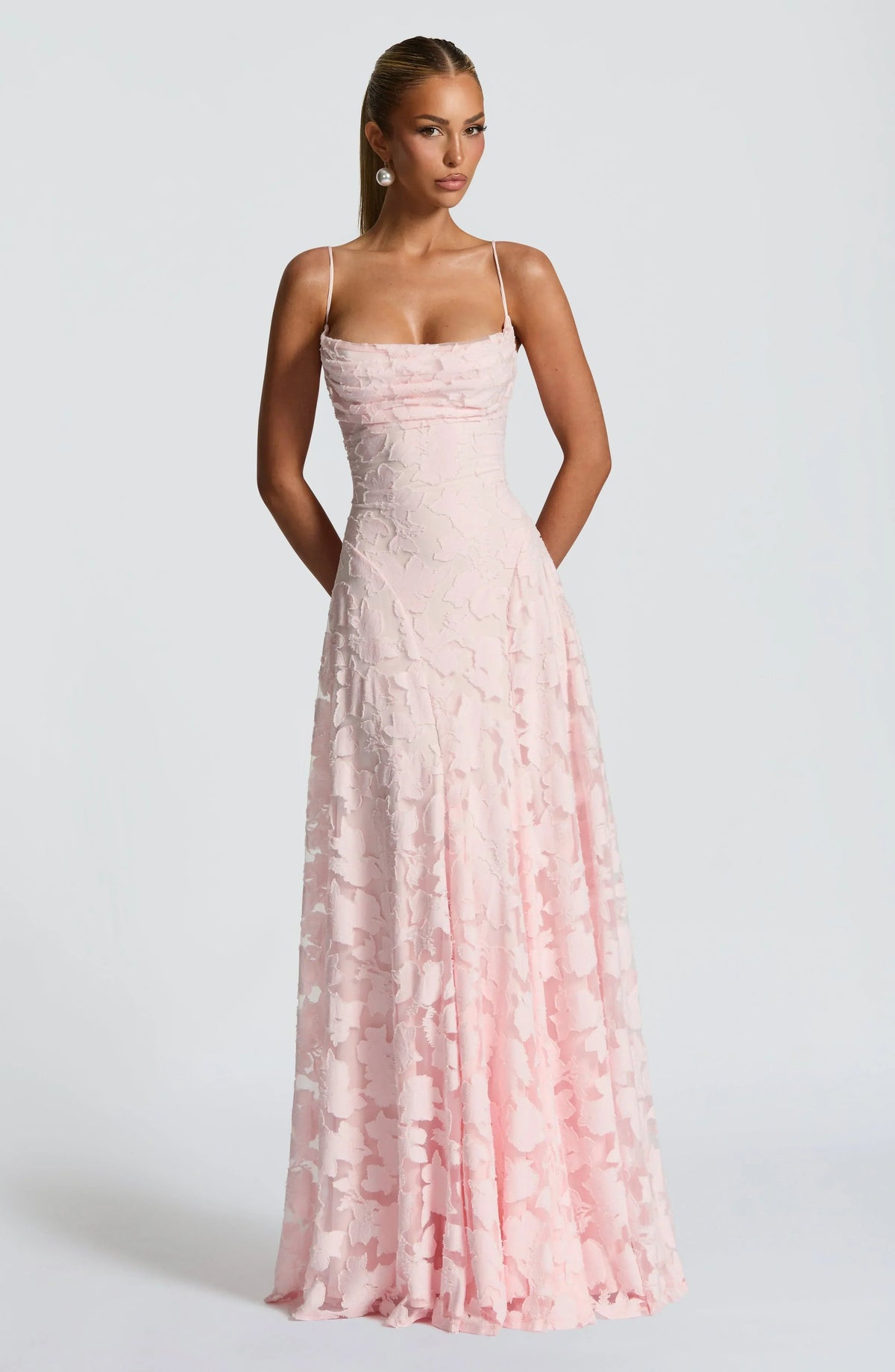 Women's Spaghetti Strap A-Line Maxi Dress