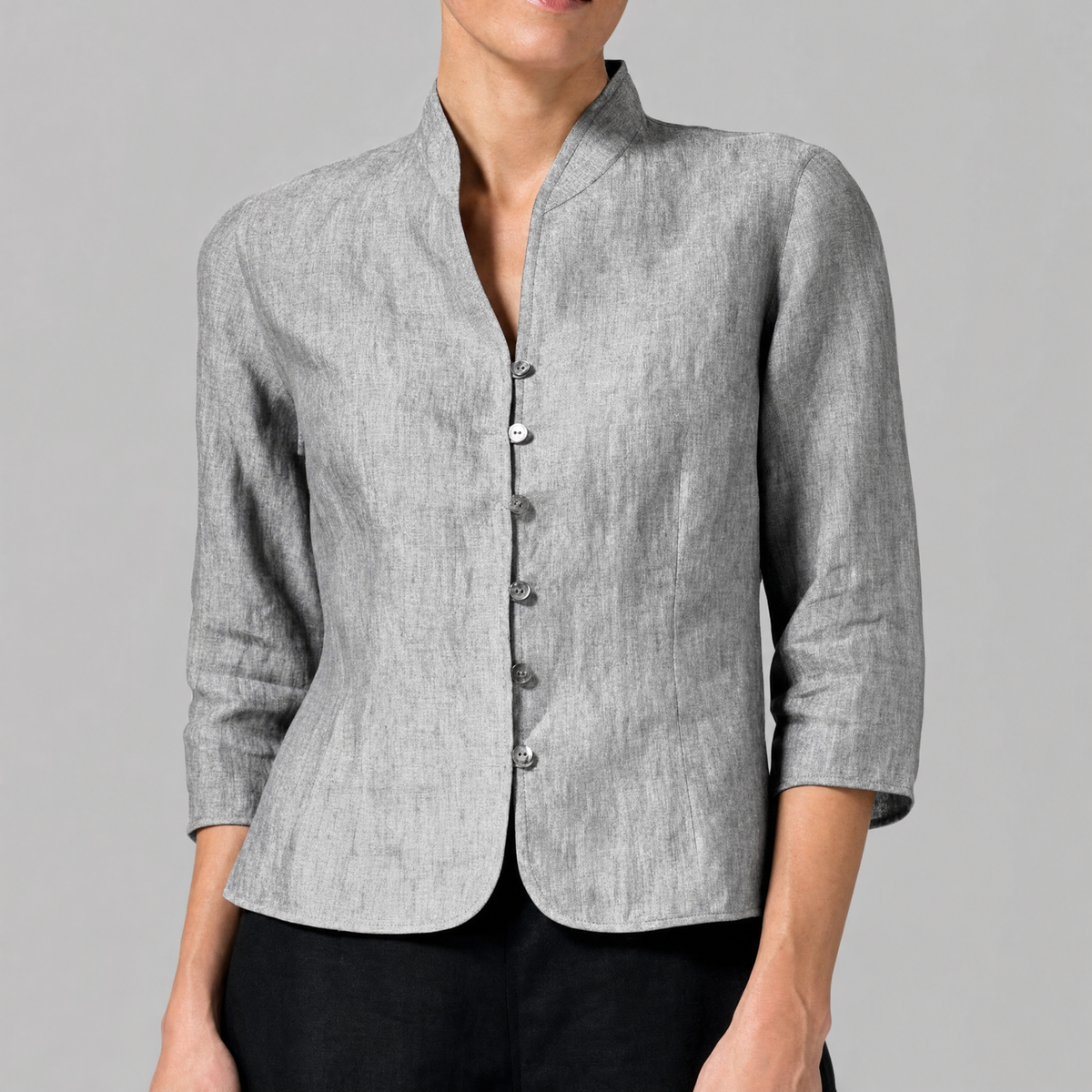 Women’s Stand-Collar Blouse