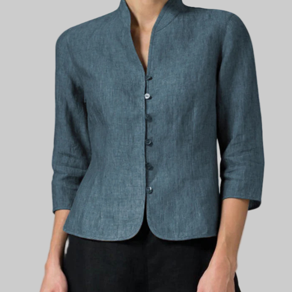 Women’s Stand-Collar Blouse