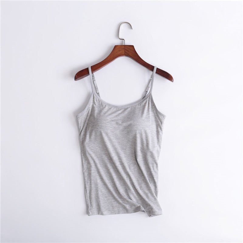 Women's Tank Top with Built-In Bra