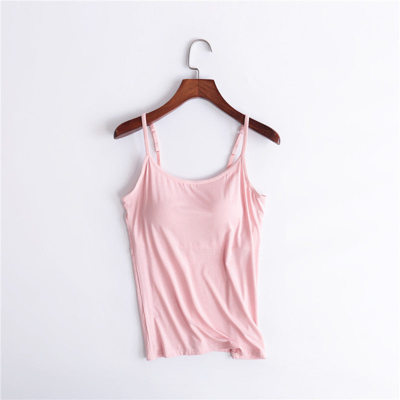 Women's Tank Top with Built-In Bra