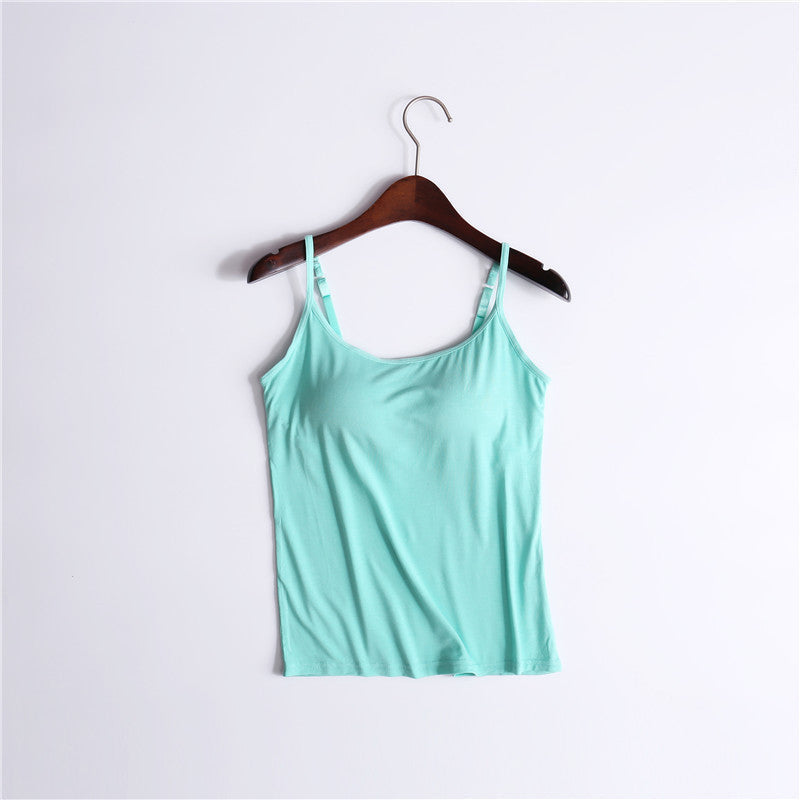 Women's Tank Top with Built-In Bra