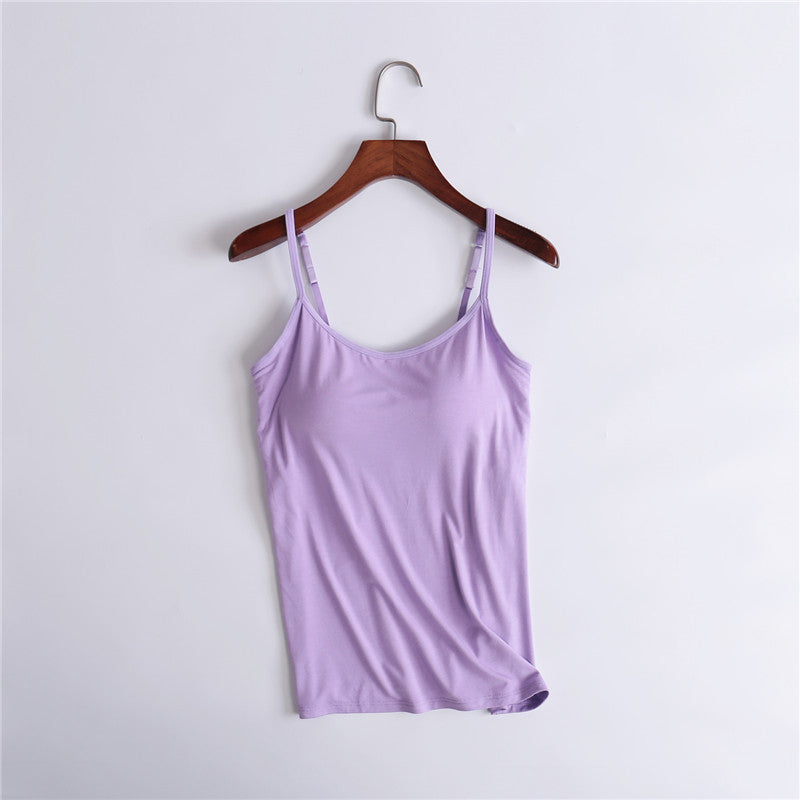 Women's Tank Top with Built-In Bra