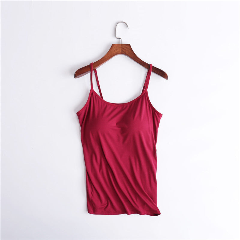 Women's Tank Top with Built-In Bra
