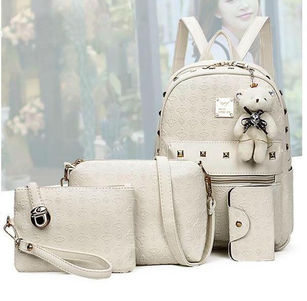 Women's Urban Backpack with Adjustable Straps and Gold Accents