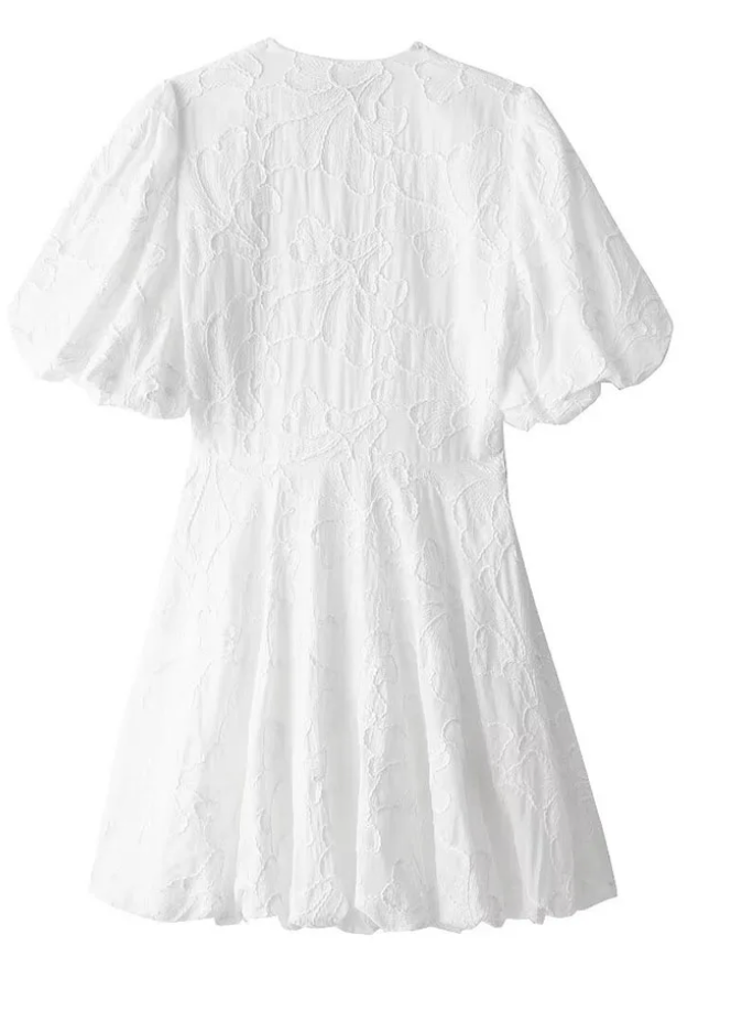 Women's V-Neck A-Line Mini Dress