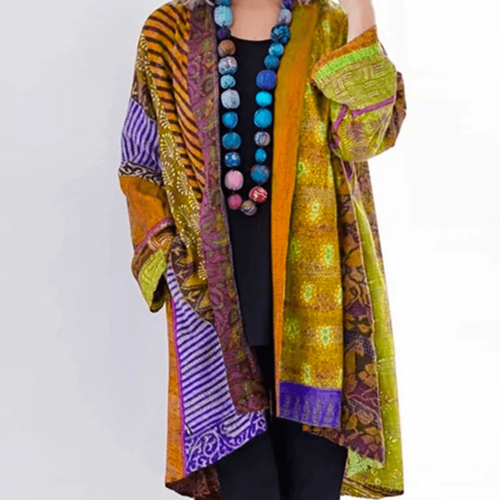 Women's Vibrant Modern-Vintage Cardigan