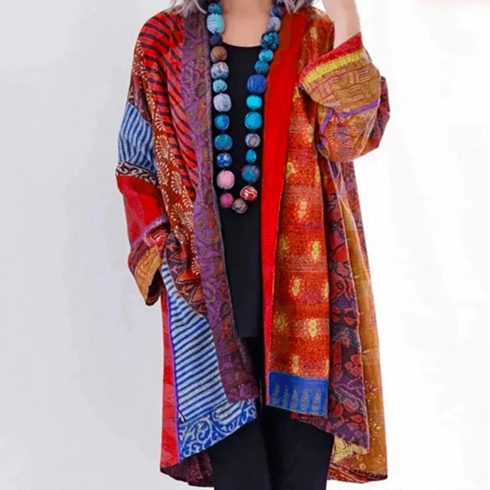 Women's Vibrant Modern-Vintage Cardigan