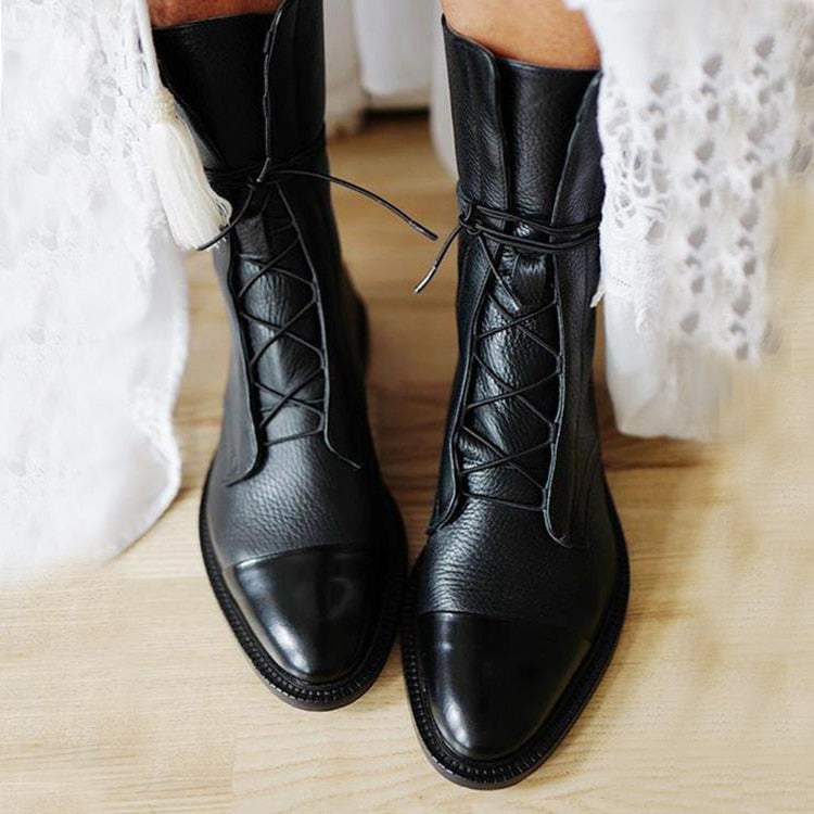 Women's Vintage Heeled Boots