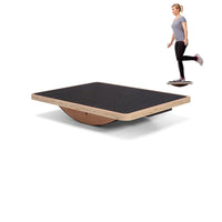 Wooden Balance Board for Strength, Balance, and Rehabilitation Training